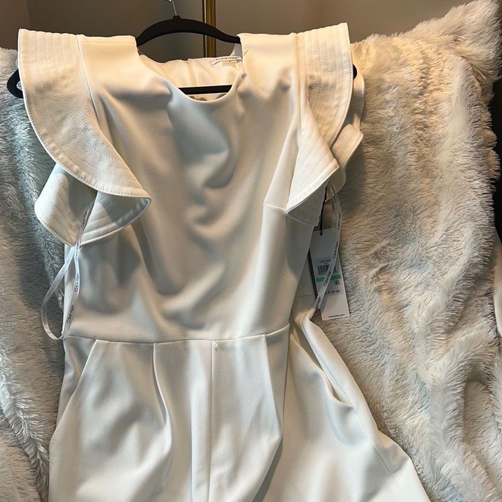 Brand New white Calvin Klein jumpsuit